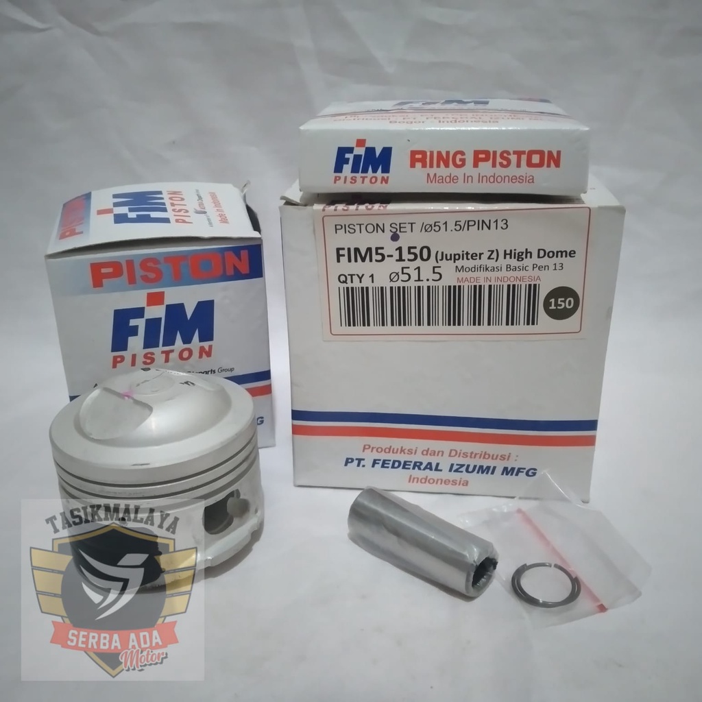 PISTON KIT SEHER KIT FIM 5 150 HIGH DOME PEN 13 JUPITER Z