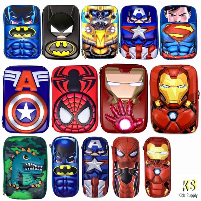 

Tempat pensil spiderman Kotak pensil anak laki laki hardcase 3D marvel