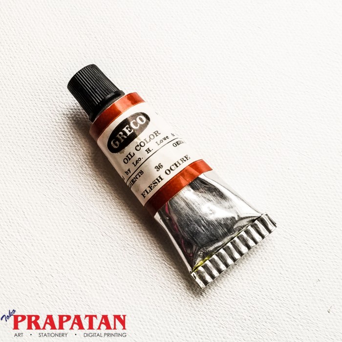 

Greco Oil Color / Oil Colour / Cat Minyak Greco 21ml (Kategori 3) - 36 Flesh Ochre NANDAA