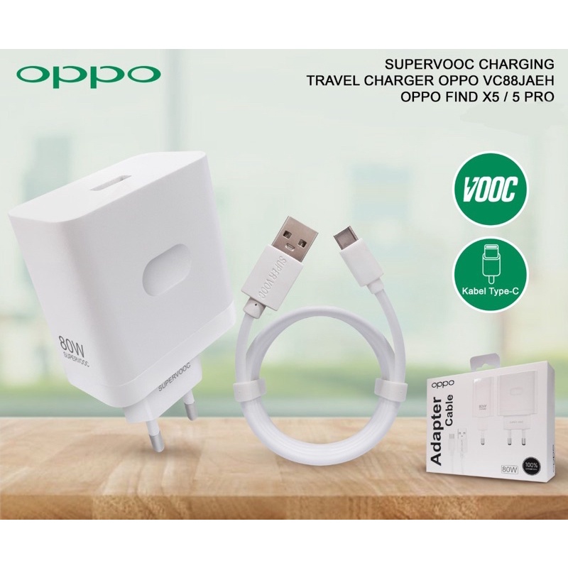 Charger Oppo Reno 9Pro 2023 Type C 80W Super Vooc Fast Charging