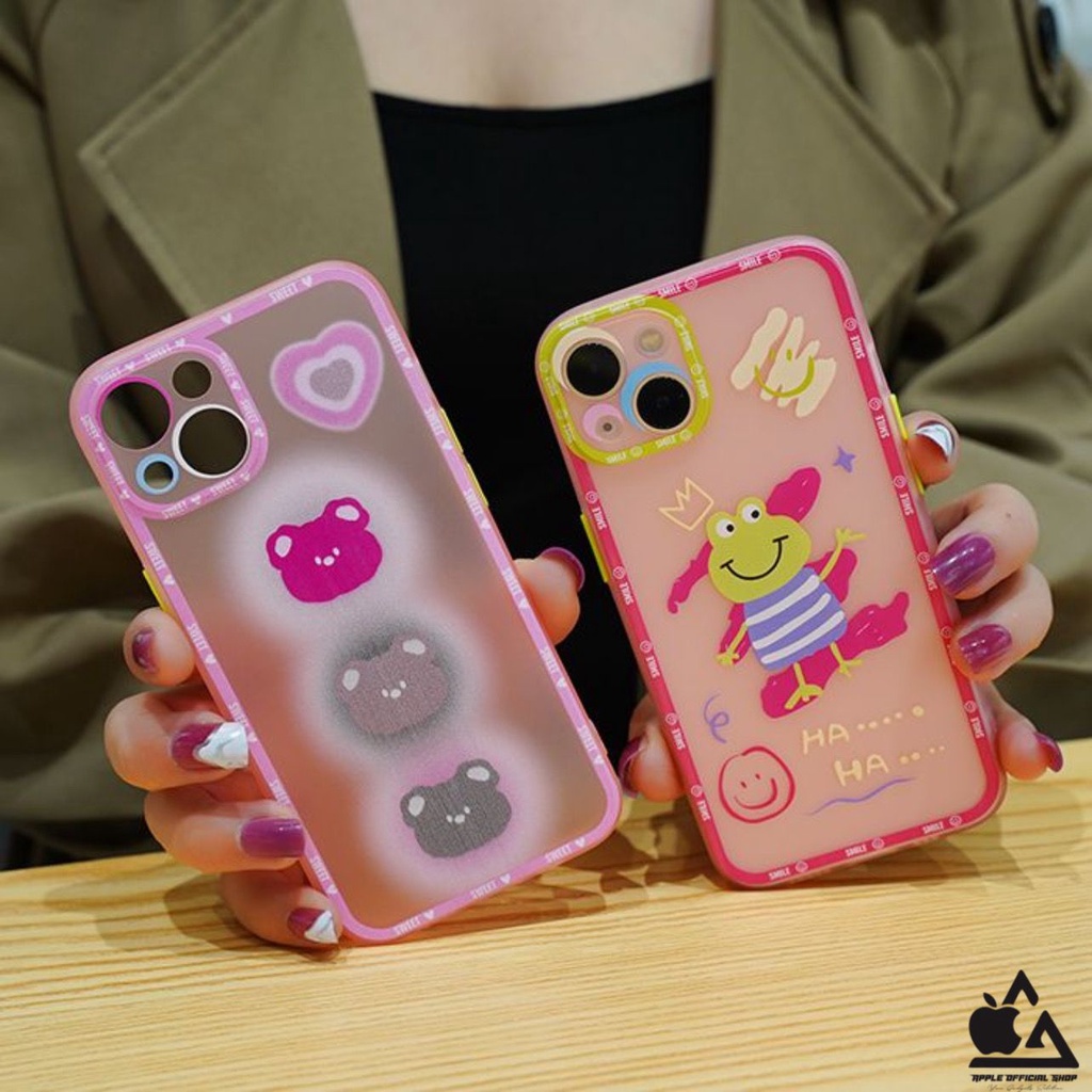 Softcase Motif LUCU Kartun DISNEY iPhone 13 PRO MAX 12 PRO MAX 11 PRO MAX XR X XS Max 7 7+ 8 8+ SE 2 3 With Camera Pelindung Kamera PROTECT Soft Case Cartoon Silikon Jelly Clear