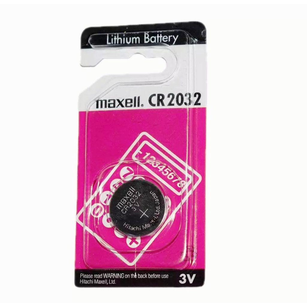 baterai maxell 2032 original single pack per pcs CR2032 batre kancing