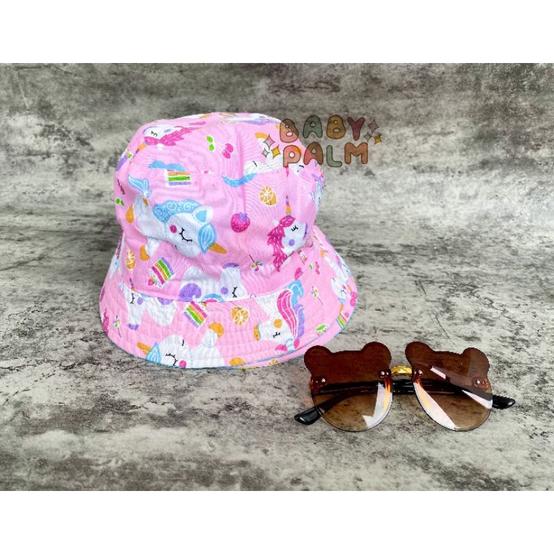 BUCKET HAT ANAK MOTIF BOLAK BALIK - TOPI BULAT ANAK - BUCKET HAT ANAK - BUCKET HAT BAYI