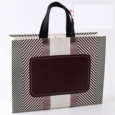 

Paper Bag Kain Motif MONO BLACK XXL