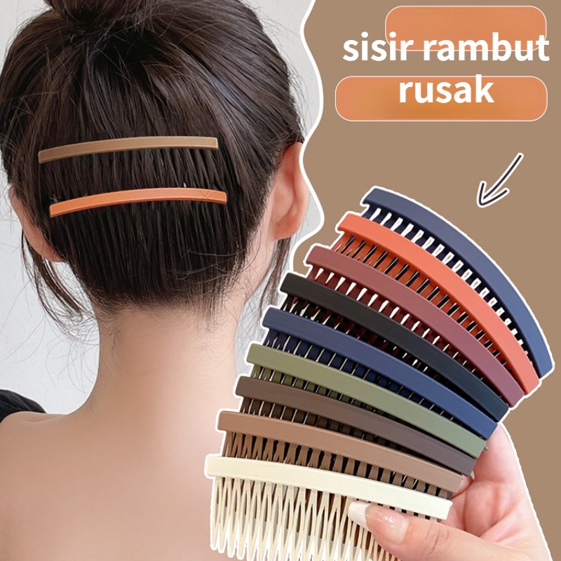 Sisir Rambut Matte Anti slip Gaya Korea Untuk Wanita