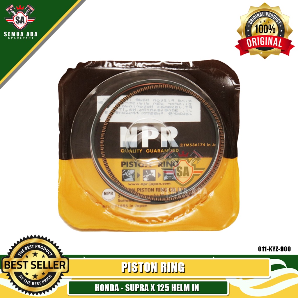 PISTON RING / RING SEHER NPP SUPRA X 125 HELM IN ORIGINAL 100% NPP NPR