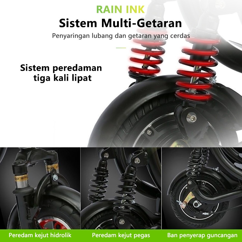 Sepeda Listrik Dewasa Skuter Listrik Jangkauan 25km Scooter Listrik Murah Sekuter Listrik Bisa Duduk Garansi 1 Tahun