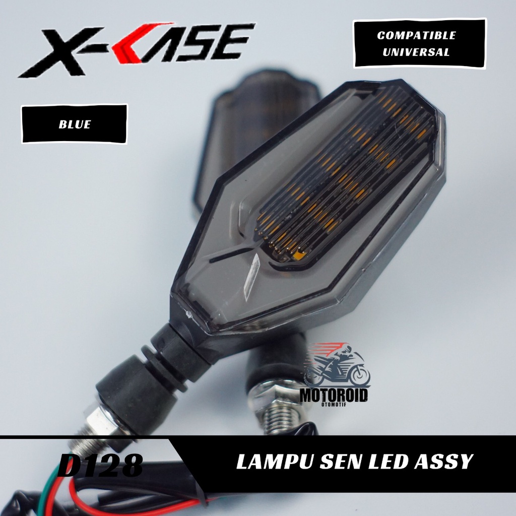 LAMPU SEN ASSY XCASE D128 UNIVERSAL AEROX VIXION CBR NINJA SEINJA SEN MOTOR 2 IN 1