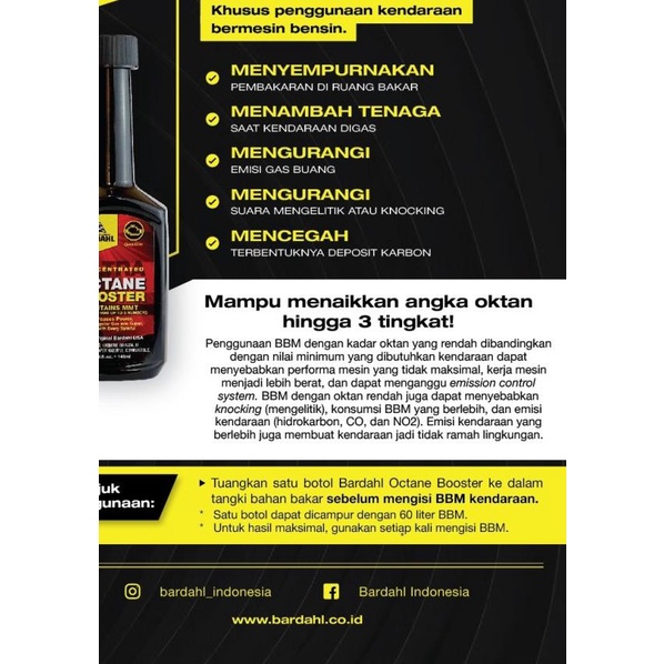 BARDAHL OCTANE BOOSTER