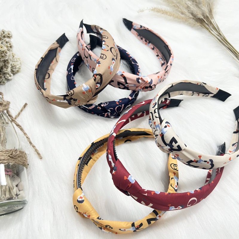 Bando sampul korea motif gucci wanita/aksesoris rambut/bando wanita/accessories rambut