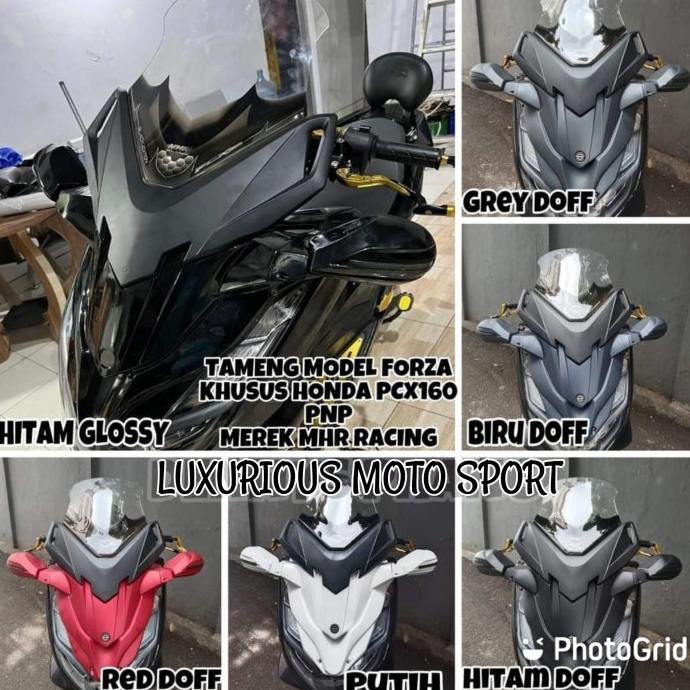 tameng spion pcx 160 tameng windshield mhr pcx 160 spion lipat pcx new