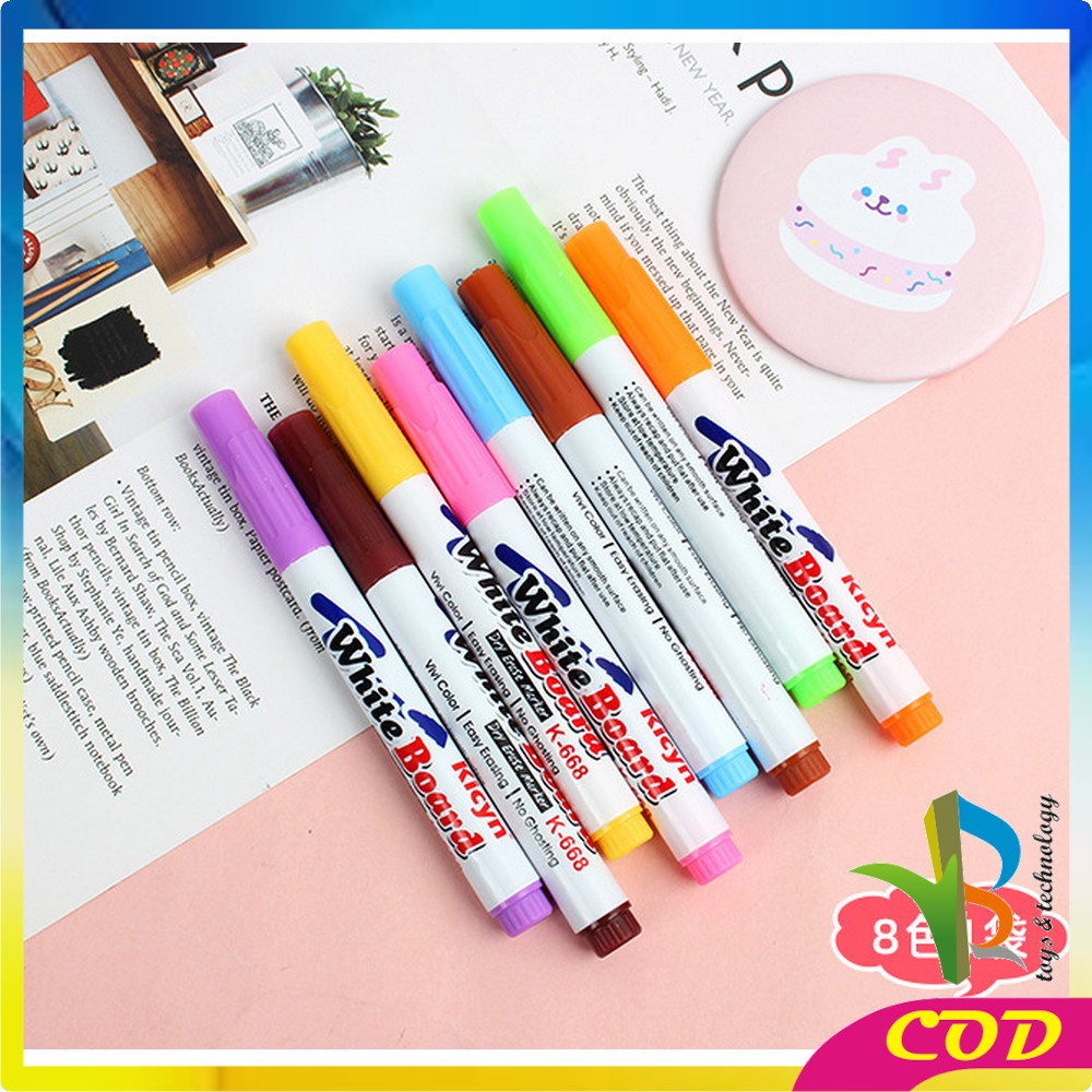 RB-A31 Spidol Ajaib Mainan Spidol Air Tulisan Mengapung / Spidol Whiteboard Warna / Mainan Edukasi Anak Spidol Papan Tulis Spidol Ajaib