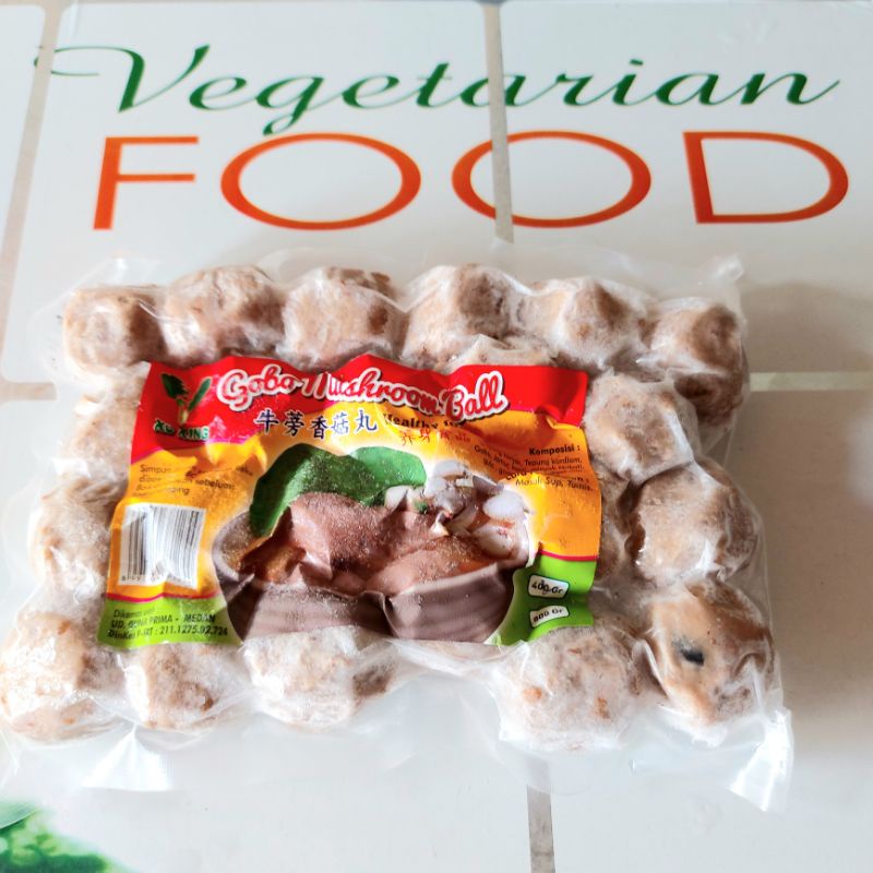 

GOBO MUSHROOM BALL, 400g, ( FROZEN FOOD), HALAL, VEGAN, XU XING