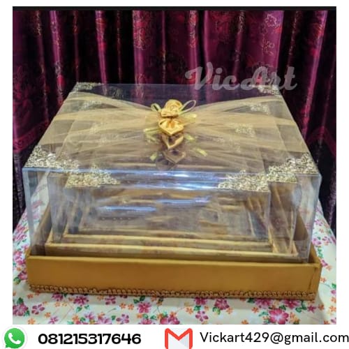 Jual Kotak Seserahan Pernikahan Set Lengkap Isi Box Hantaran Parcel Mika Unik Kekinian