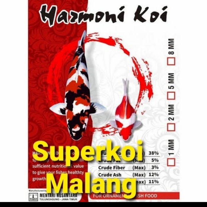 Harmoni Koi 10kg Pakan Koi Red Max Color Warna Growth Ikan Hiroyuki