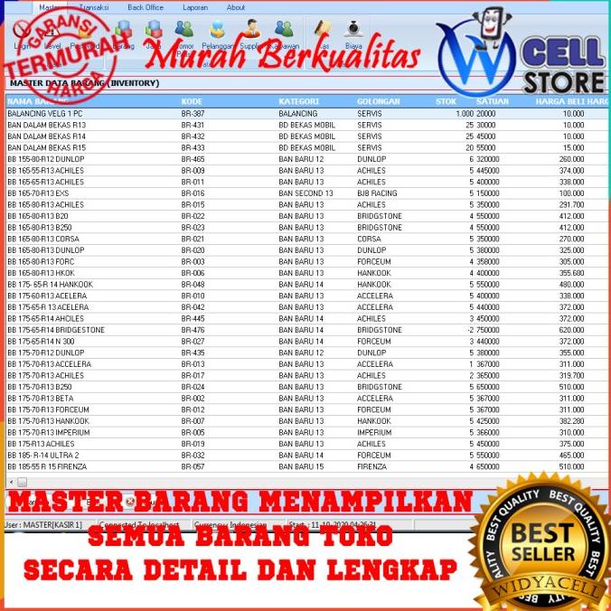DVD SOFTWARE APLIKASI BENGKEL MOBIL DAN MOTOR PENJUALAN SPAREPART