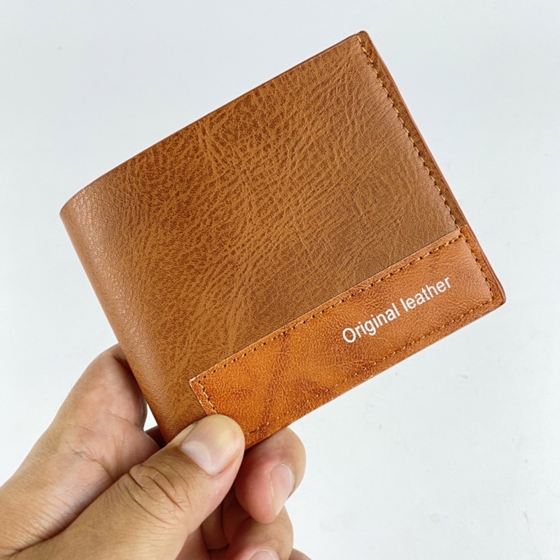 DOMPET PRIA KULIT PU LEATHER SELTING DALAM DOMPET PRIA LIPAT KULIT SINTETIS DOMPET COWOK LIPAT