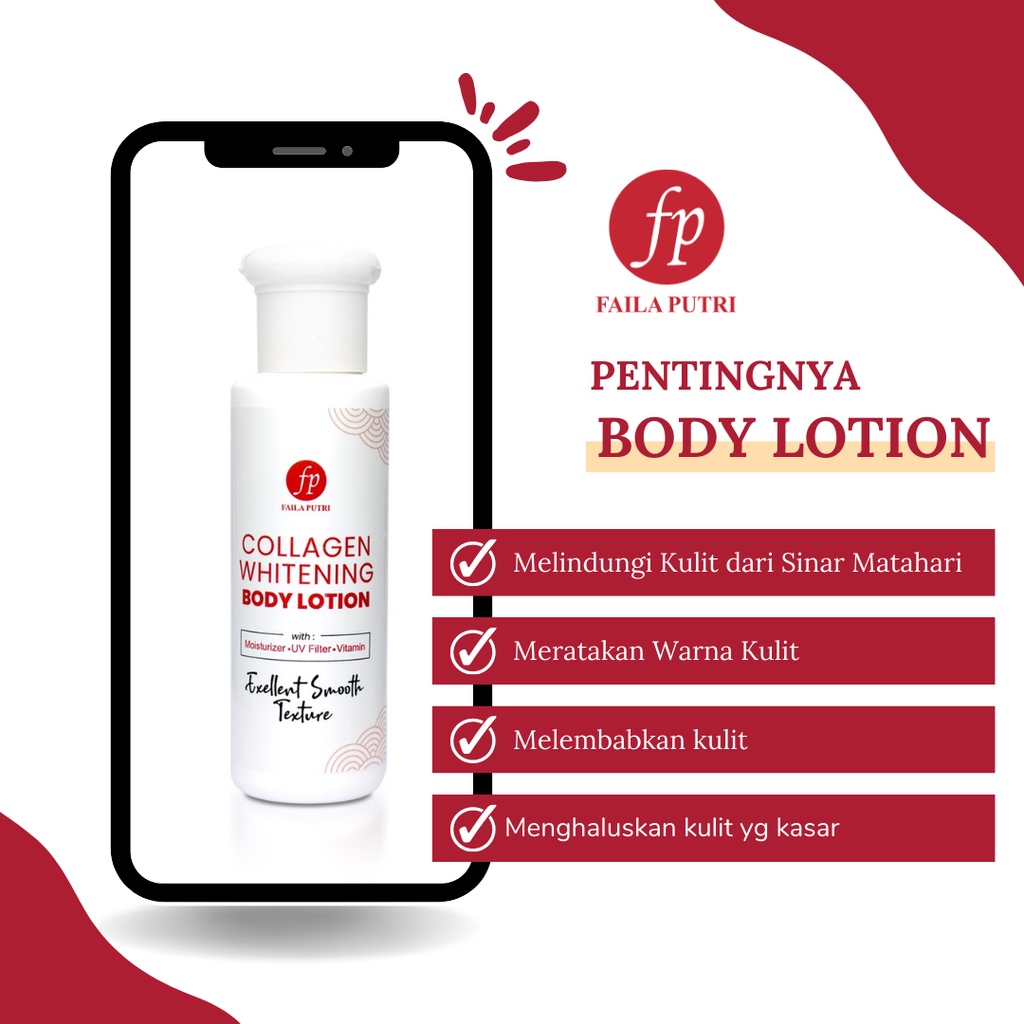 COLLAGEN WHITENING BODY LOTION/ BIBIT PEMUTIH FAILA PUTRI