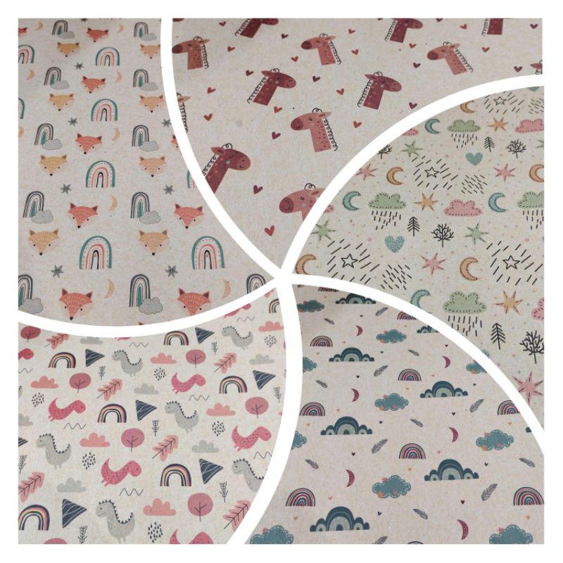 

kertas kado lucu murah, kertas kado craft unik