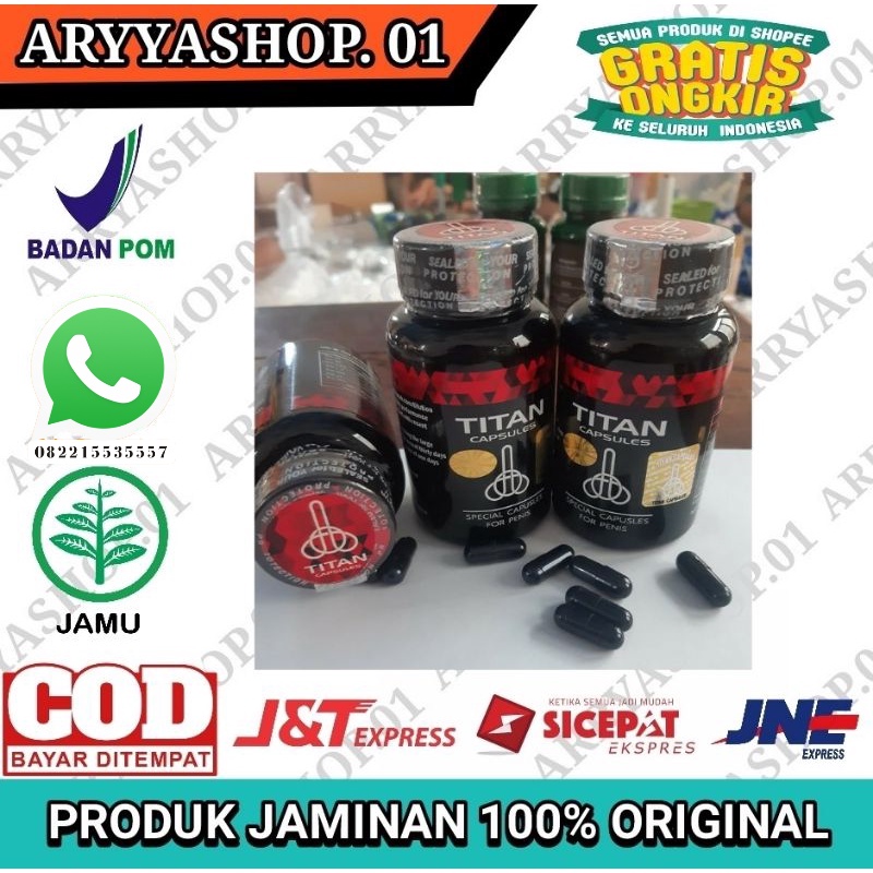 Titan Capsule Asli 100% pembesar Vital Pria Paten sudah Terbukti khasiatnya