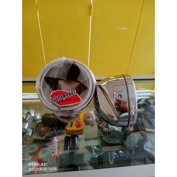 batok cb 125 press crom detail ori batok lampu cb125