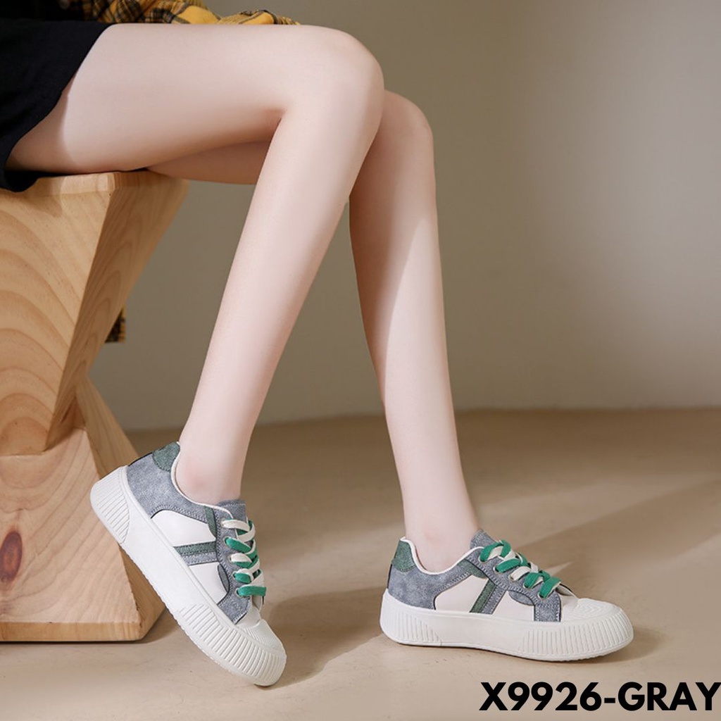 SEPATU SNEAKERS WANITA CLASSIC WARNA KEKINIAN BANYAK YANG SUKA MATERIAL PU BERKUALITAS IMPORT 9926