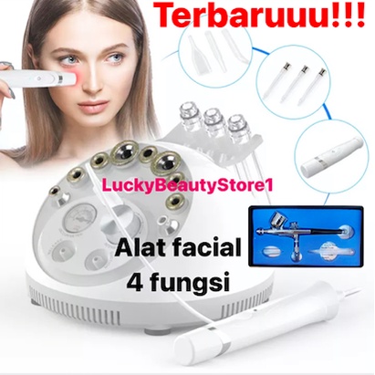 4 fungsi Microdermabrasion oxygen spray vacum komedo laser pijat mata Mikrodermabrasi Kulit Firming Peremajaan Mesin Kecantikan penyedot jerawat