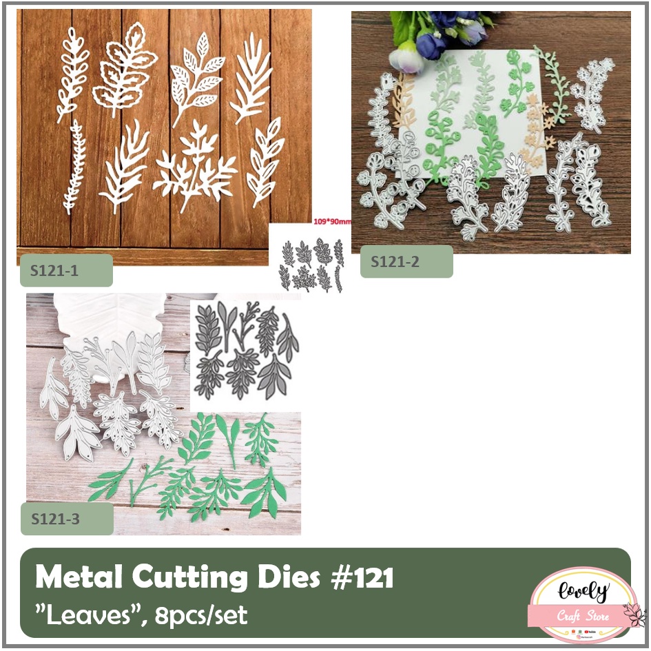 

LovelyCraftStore | Metal Cutting Dies #121 ~ Mold Stencil Metal, Cetakan Stensil bentuk daun leaf leavesuntuk bahan mahar, dekorasi, journal, scrapbooking, cards, art deco, etc