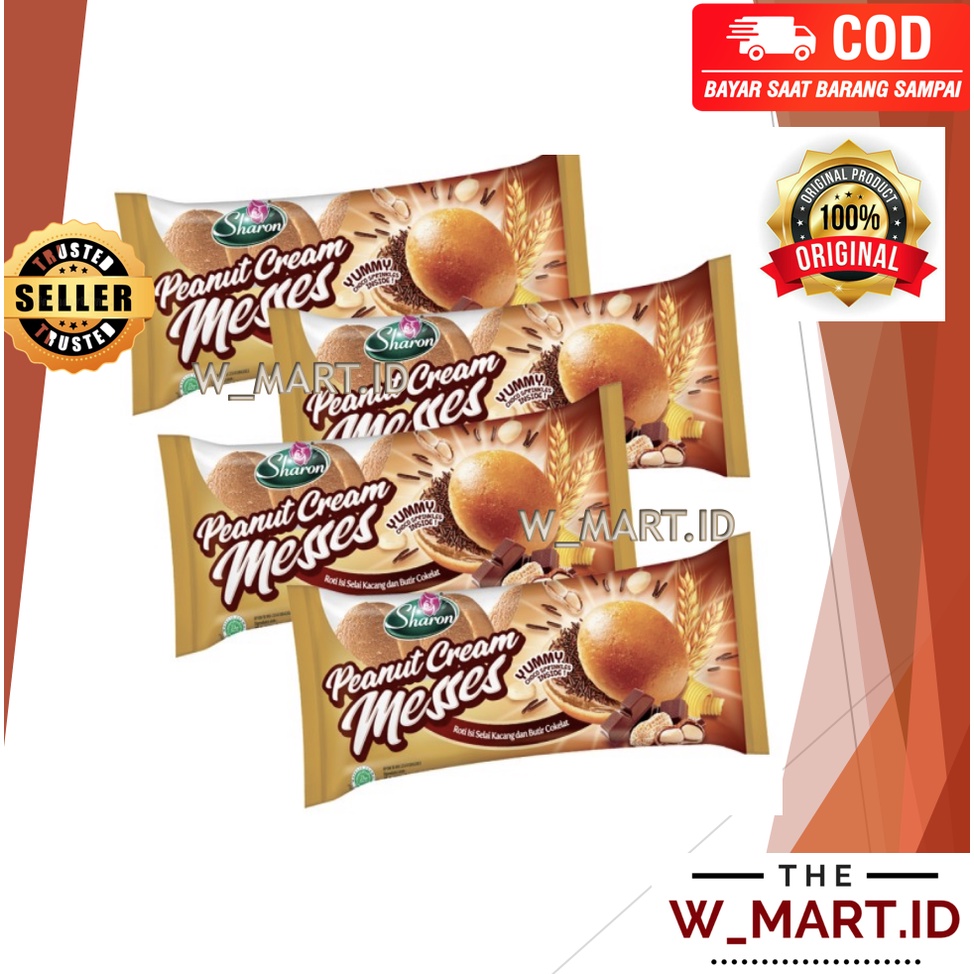 

SHARON PAROTI ROTI BAGELEN PEANUT CREAM MESSES MESES KACANG COKLAT