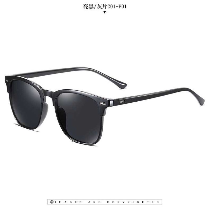 FS KACA MATA PRIA KACA MATA WANITA DJXFZLO Kacamata Frame Classic Retro Polarized Sunglasses UV400 -