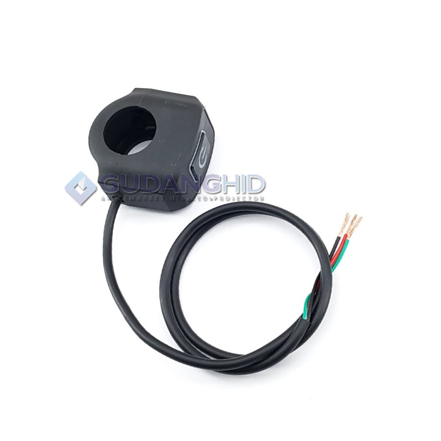 Saklar LED Tombol On Off Sepeda Motor Push Button Switch Universal Anti Air