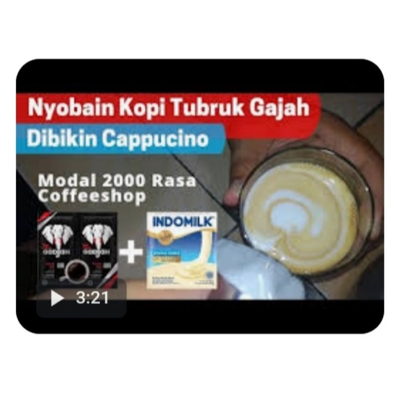

kopi gajah mini tanpa gula isi(20)pcs