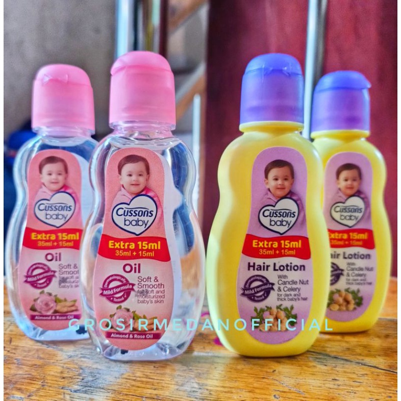 CUSSONS BABY HAIR LOTION 35 ML DAN BABY OIL 35 ML EXTRA 15 ML!!!