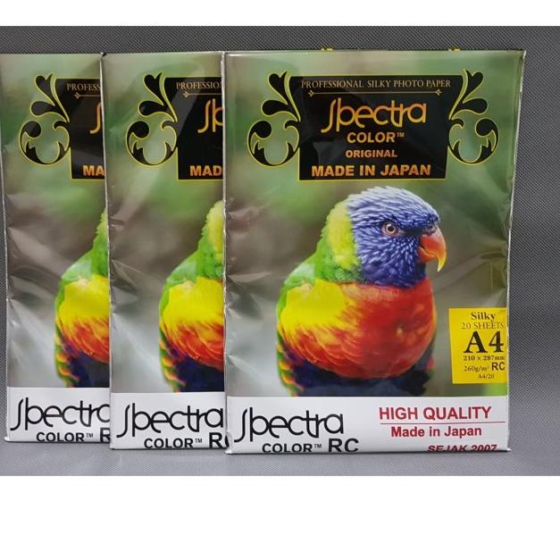 

PROMO !!! SPECTRA RC Inkjet Paper Silky A4/260 gsm
