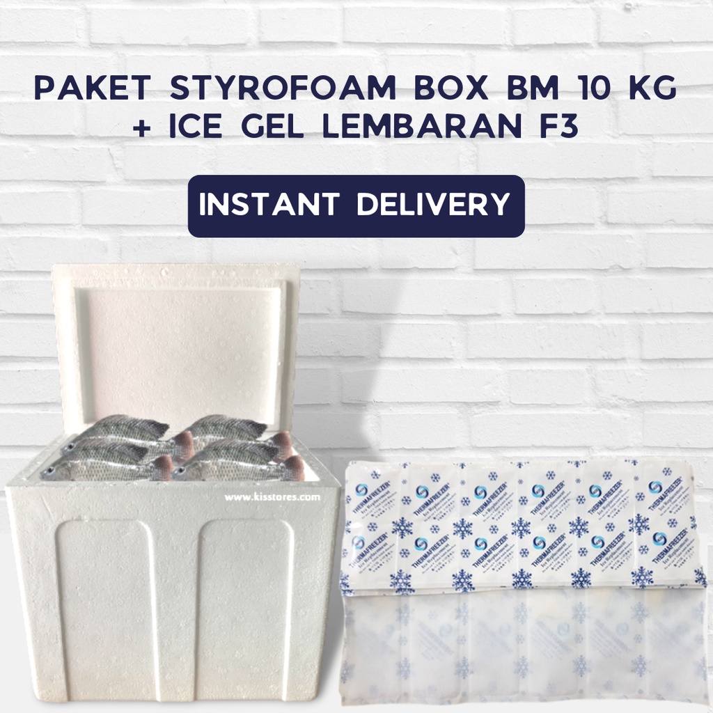 Styrofoam Box 10 kg BM Low Box Ikan Sterofoam