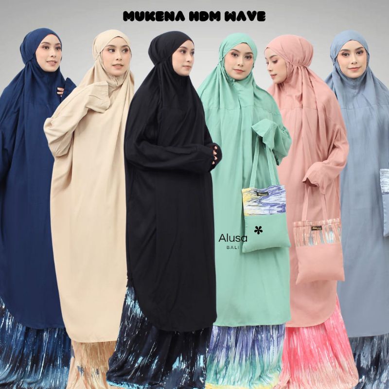 TERBARU HDM WAVE || MUKENA BERLENGAN ORIGINAL ALUSA