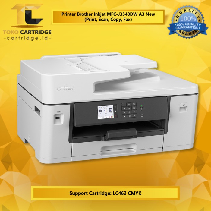 Printer MFC J3540DW All in one Duplex A3 F4 Legal With Cartridge LC462