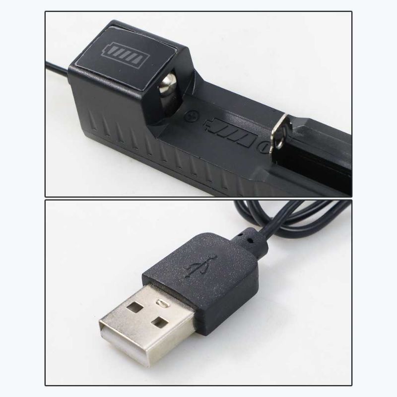 EastVita Charger Baterai USB Universal Full Self Stop 18650 1 Slot - C1