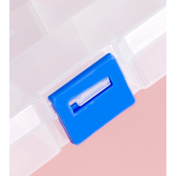 ❤ IJN ❤ Kotak Penyimpanan Manik Manik Box Sekat Plastik Tempat Penyimpanan Partisi