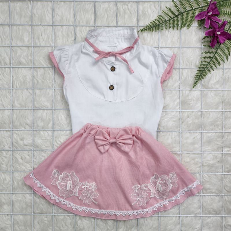 Baju bayi perempuan Stelan Rok baby