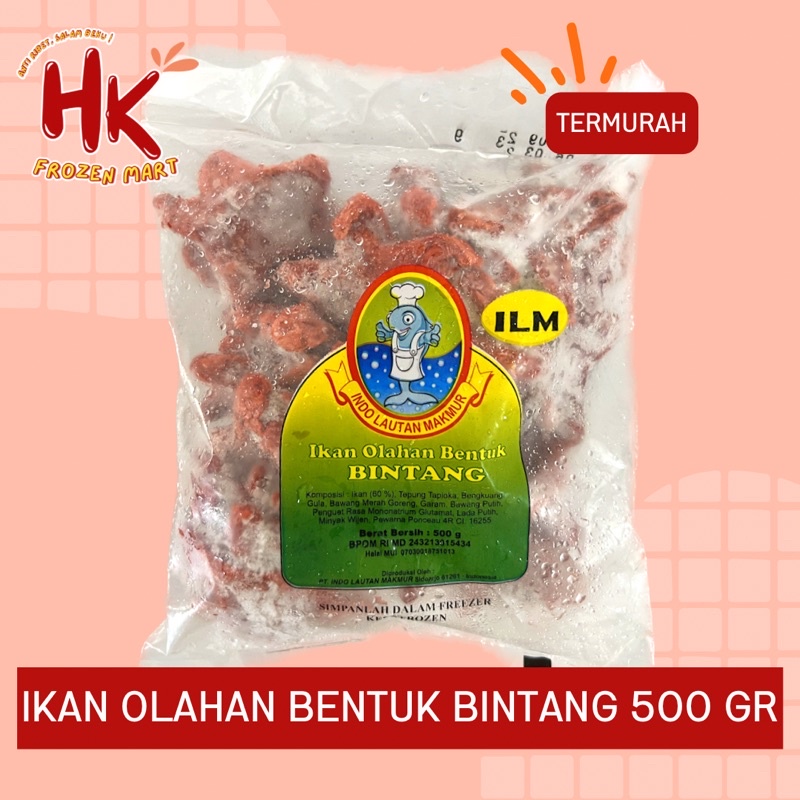 

ILM Bintang Merah Patrick 500gr | olahan ikan idolamu otak otak HK Frozen Mart