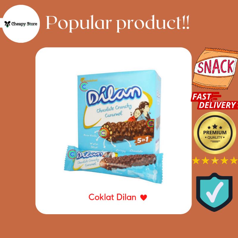 

cokelat dilan 5 in 1 isi 12pcs