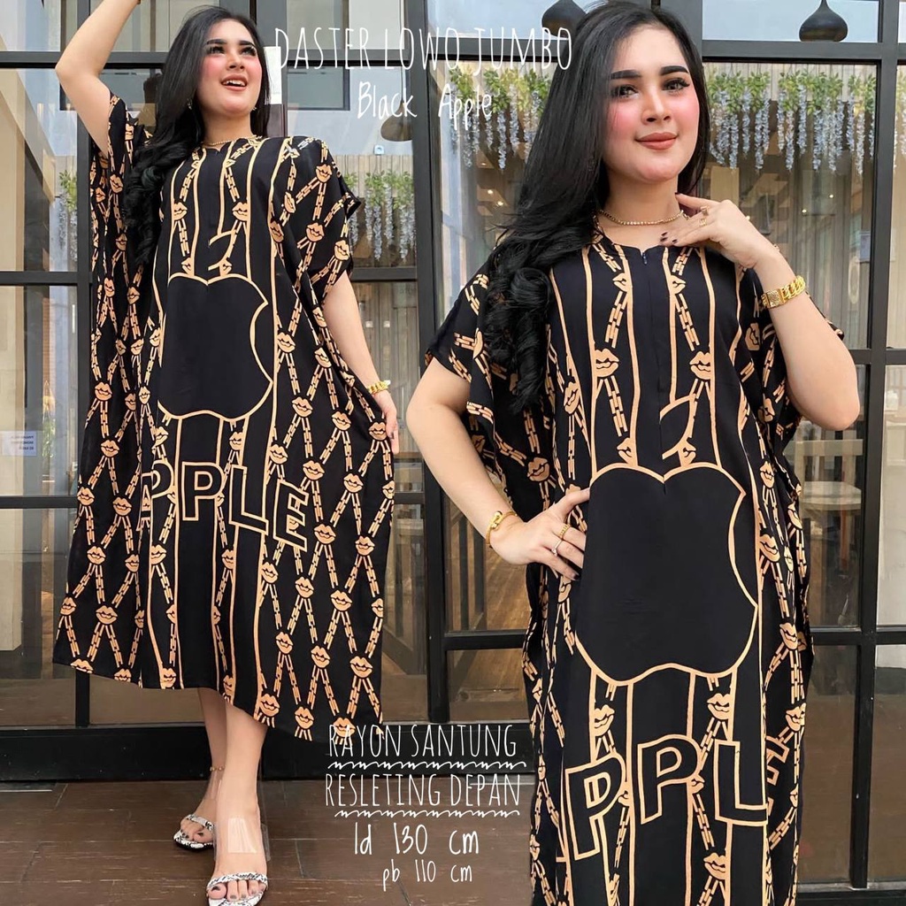 Daster Kelelawar Lowo Kalong Jumbo LD 120 Bahan Rayon Wanita Kekinian Terbaru