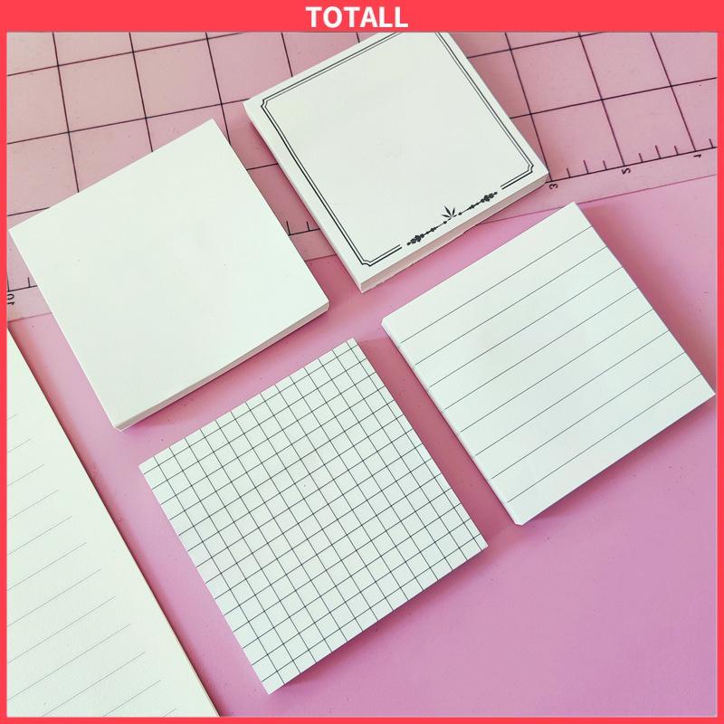 COD Sticky Note Memo Brown White Retro Sederhana Korea Sticky Note Alat tulis-Totall