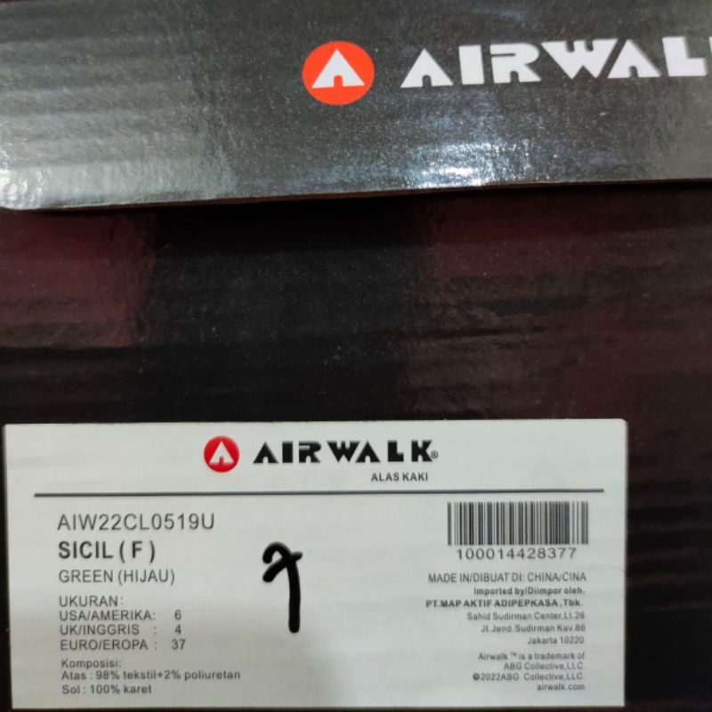 Sepatu Airwalk Sicil Green Original Women's Shoes