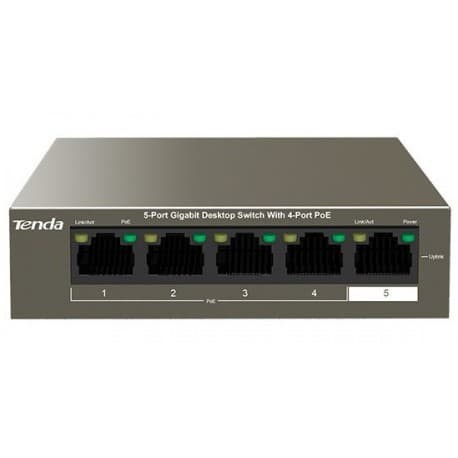 TENDA TEG1105P-4-63W 5-Port Gigabit Desktop Switch with 4-Port PoE