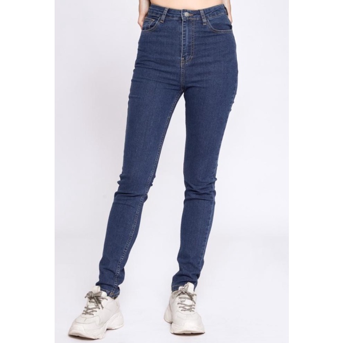 Colorbox Super High Waist Skinny Jeans I-LPDKEY122H047 MED BLUE