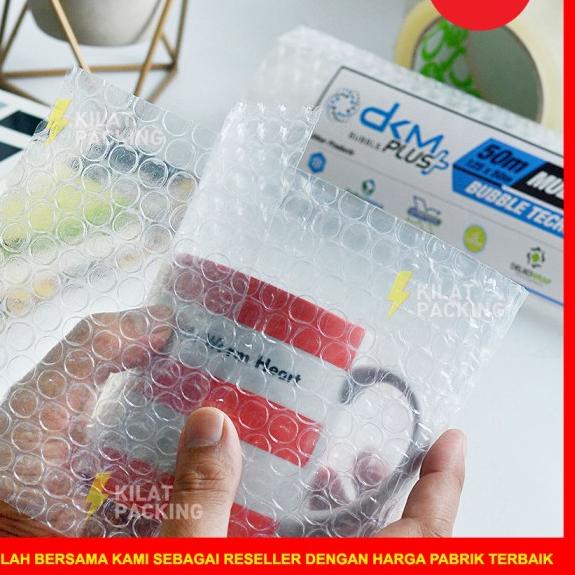 

BUBBLE WRAP 60CM X 50M PREMIUM TEBAL DELKOMAS DKM PLUS SATUAN - 60CM X 50M, Bening Premium