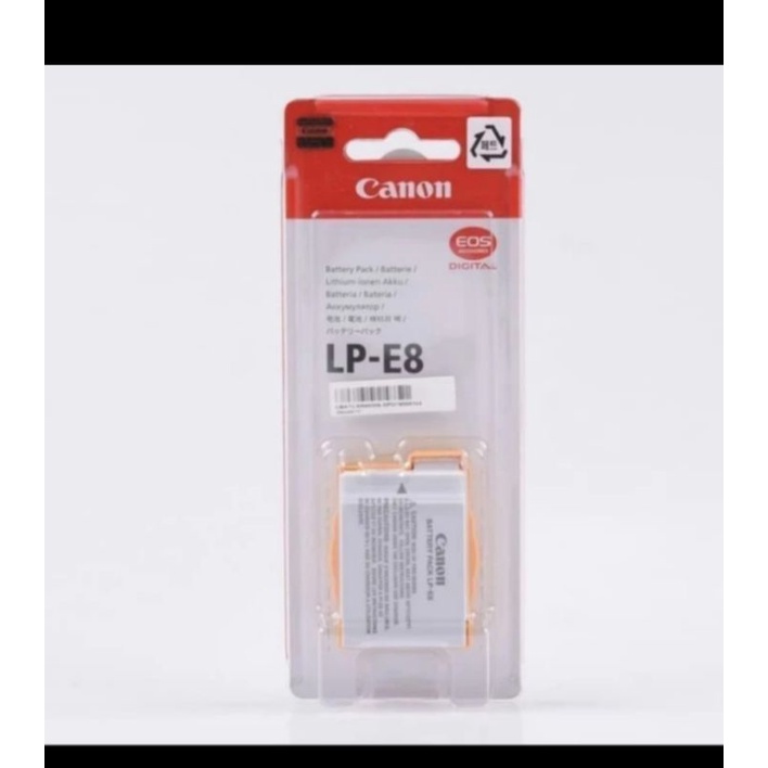 baterai kamera DSLR Canon LP E8 for charger Canon LC E8