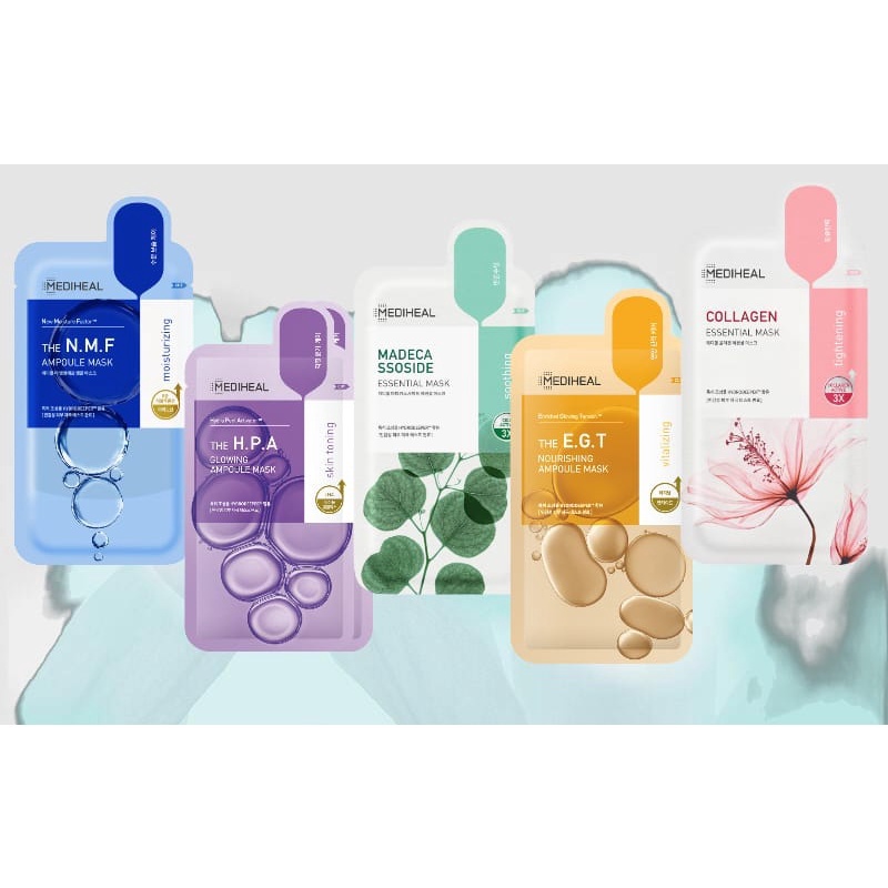 Mediheal Ampoule Mask / Essential Mask / New Packaging / Sheet Mask Korea Berbpom